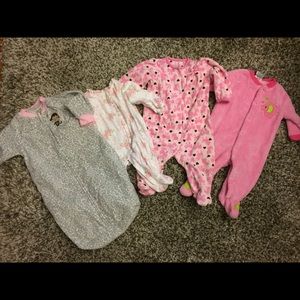 0-3 month PJs and sleep sack